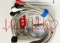 6 Pin 5 / Lead Ecg Lead Wires , EA6151B Button Type Defibrillator Accessories