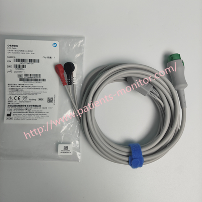 EA6231B PN 040-000965-00  Mindray 12Pin 3-Lead ECG Cable ,AHA,Snap